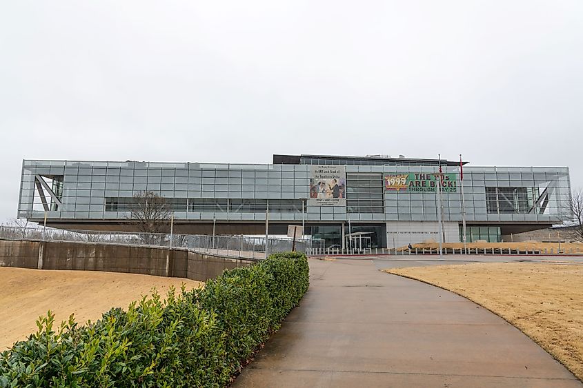 The William J. Clinton Presidential Center and Park in Little Rock, Arkansas