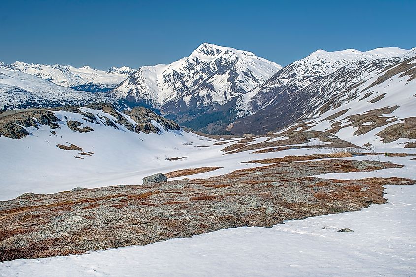 View from Thompson Pass in Alaska.