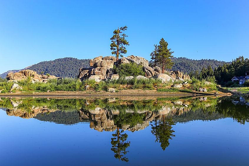 Gorgeous morning at Boulder Bay, Big Bear Lake.