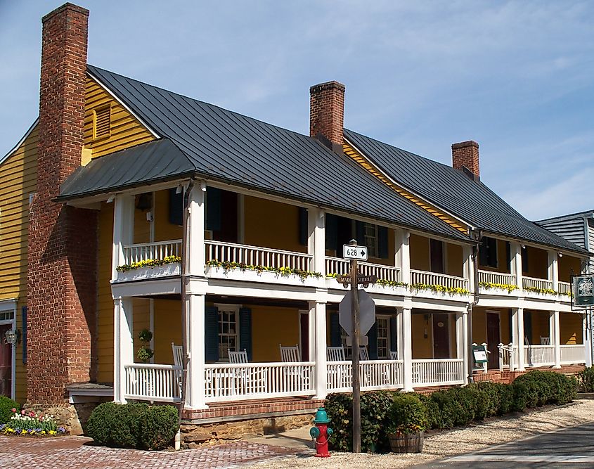 Anne Coxe's tavern and inn, built in about 1800, for which she applied for a tavern license in 1803