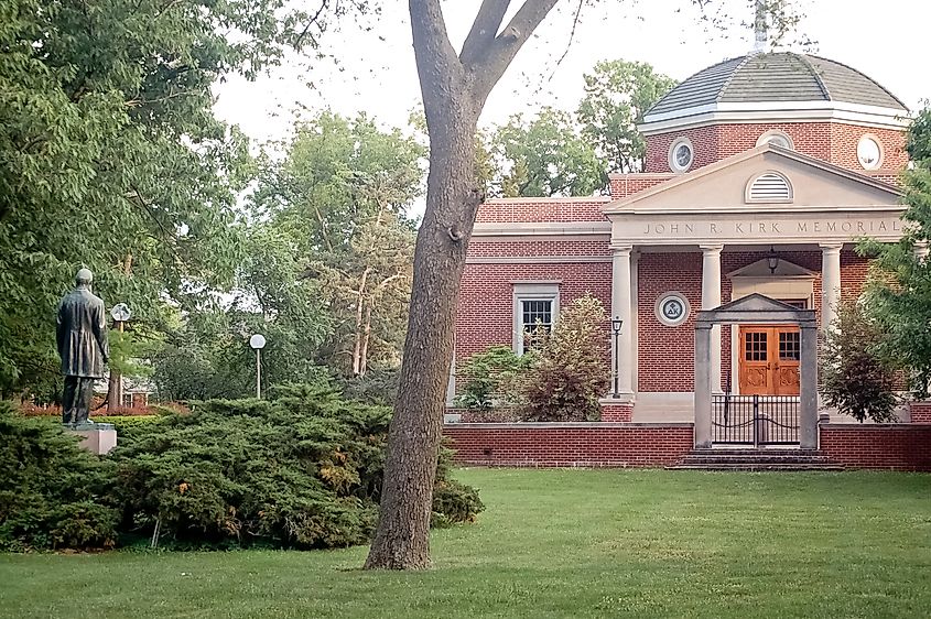 Kirksville, Missouri / USA - May 27 2018: Truman State University Quad