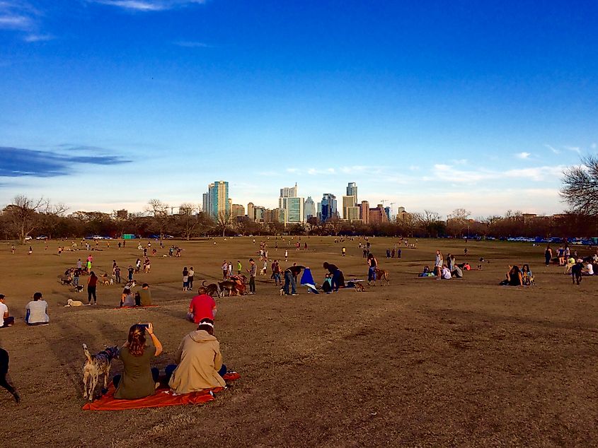 Zilker Park near Rollingwood, Texas