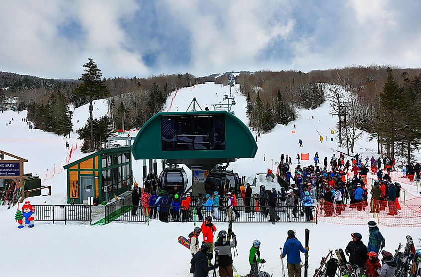 Ski resort in Bretton Woods, New Hampshire.