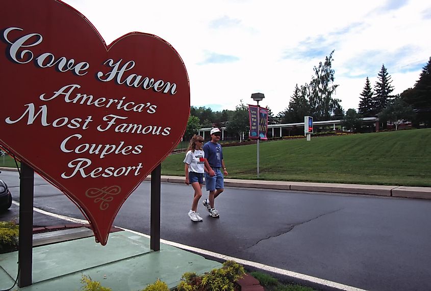 Cove Haven Resort, Pennsylvania, USA, Resort for couples