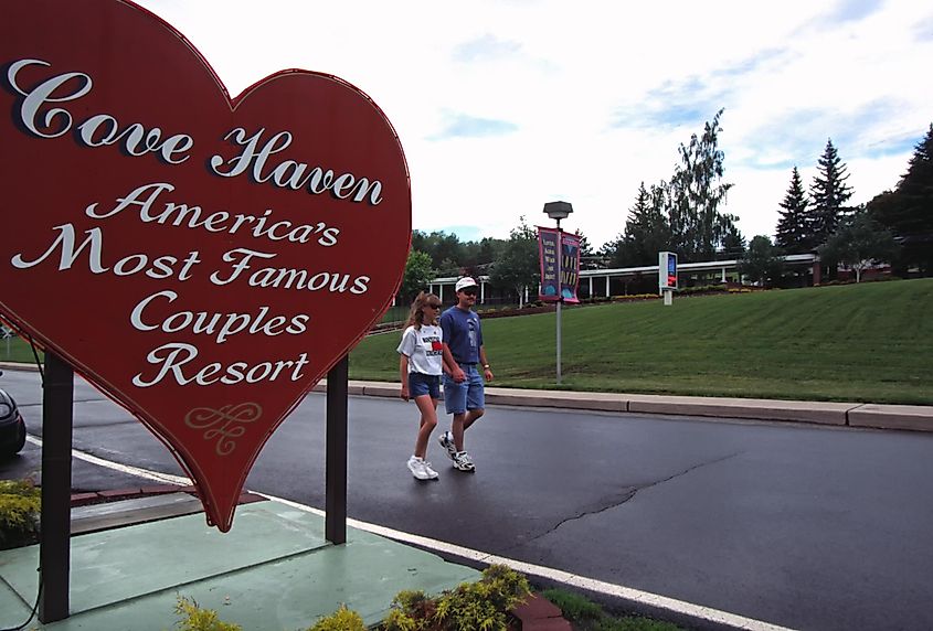 Cove Haven Resort, Pennsylvania, USA, Resort for couples