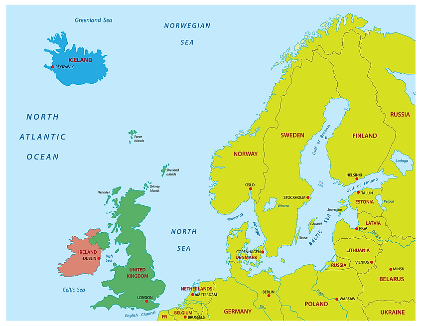 atlantic ocean map islands