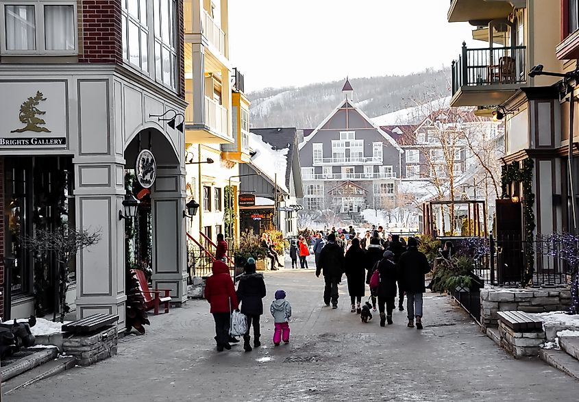 Winter scence in Collingwood, Ontario, Canada.