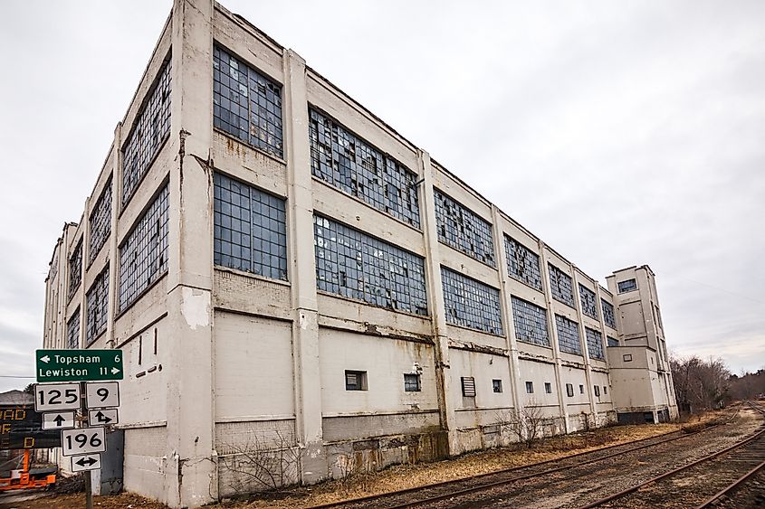 Worumbo Mill in Lisbon, Maine.