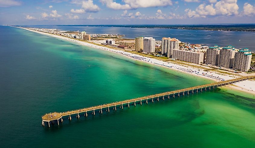 The Navarre Beach Pier in the Florida Panhandle