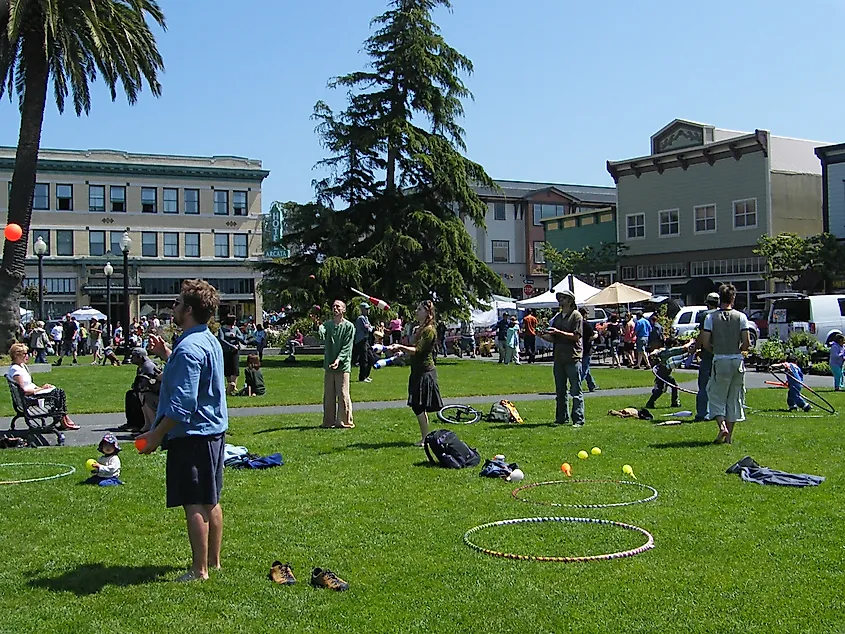 At the Arcata Farmers' Market, Arcata, California