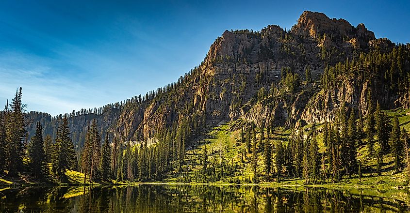 White pine lake in Logan, Utah