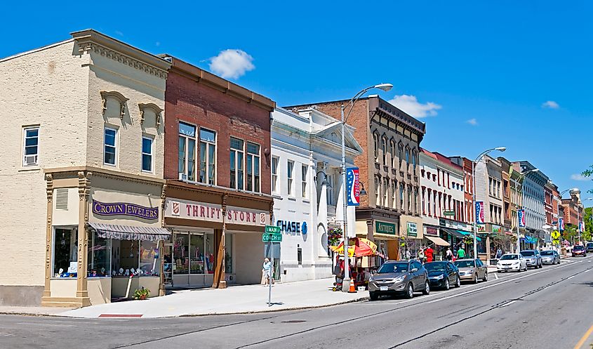 Main Street in Canandaigua, New York.
