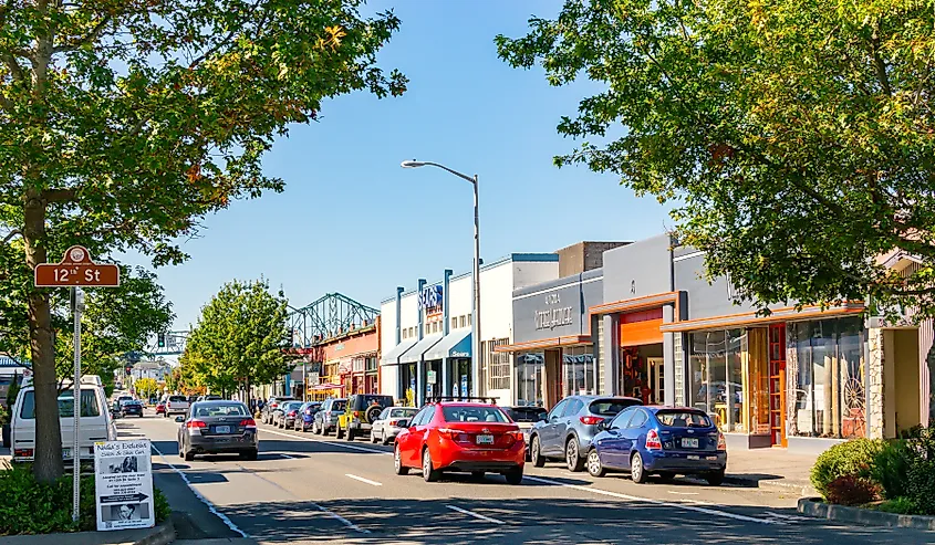 Downtown Astoria, Oregon. Image credit Enrico Powell via Shutterstock