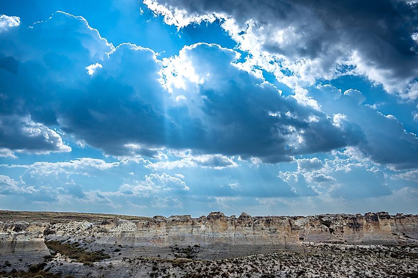 Little Jerusalem Badlands State Park in Logan County, Kansas.