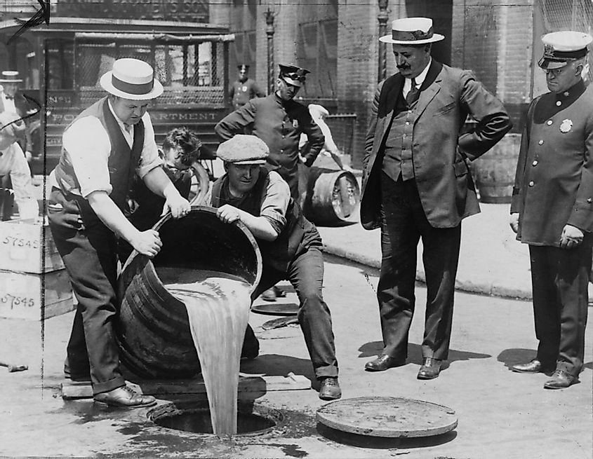 Removal of Liquor during Prohibition Era