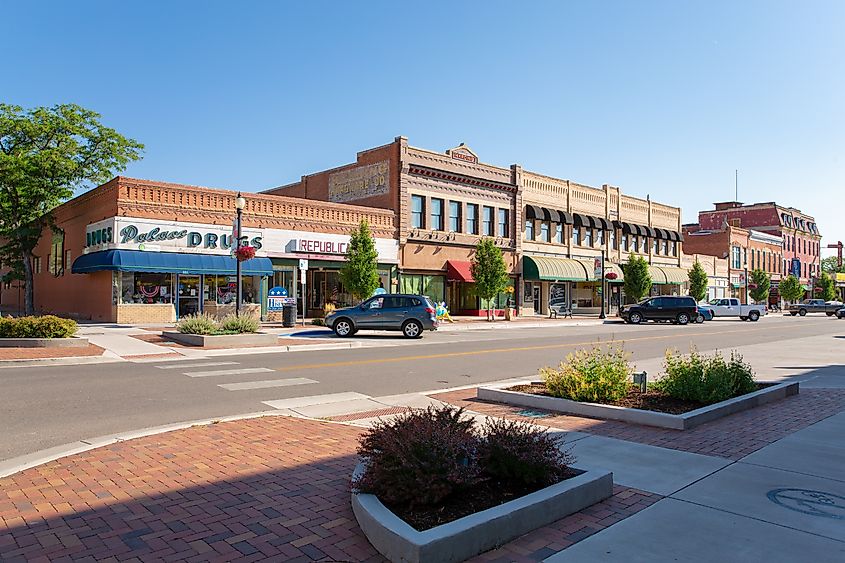 Historic downtown in Canon City, Colorado.