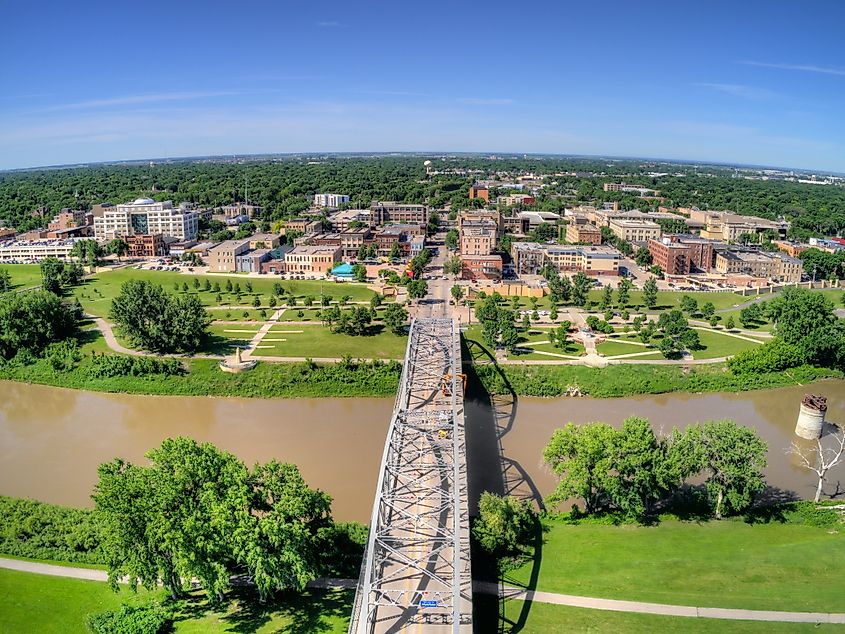 Grand Forks is a Large North Dakota Town on the Red River at the Intersection of Highway 2 and Interstate 29 one Hour south of the Canada Border