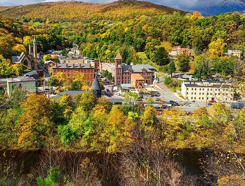 The Victorian town of Jim Thorpe, Pennsylvania.