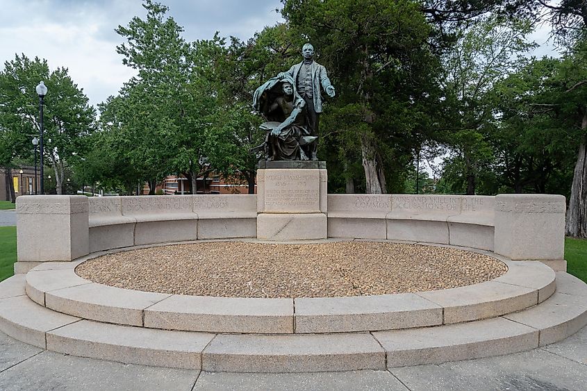 Tuskegee Institute National Historic Site. Booker T. Washington Monument. Editorial credit: EWY Media / Shutterstock.com