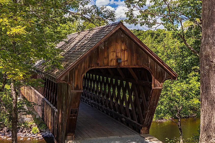 Henniker Covered Bridge in Henniker, New Hampshire