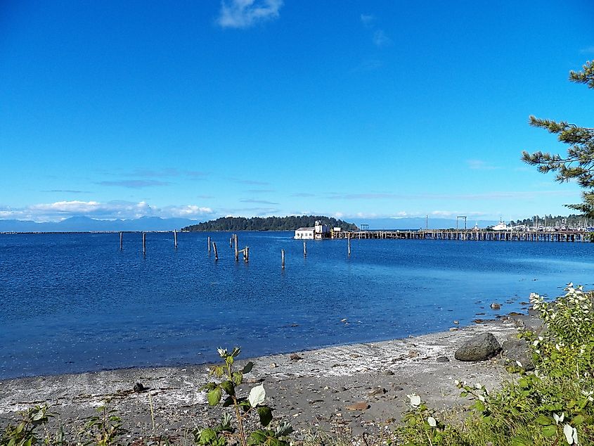 The beautiful coastline of Neah Bay, Washington.
