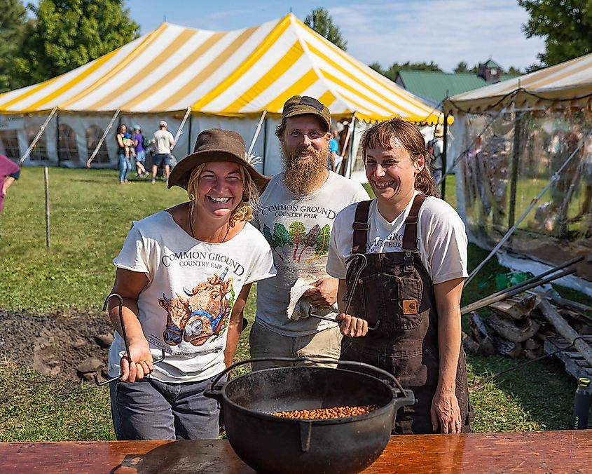 Volunteers at The Common Ground Country Fair.