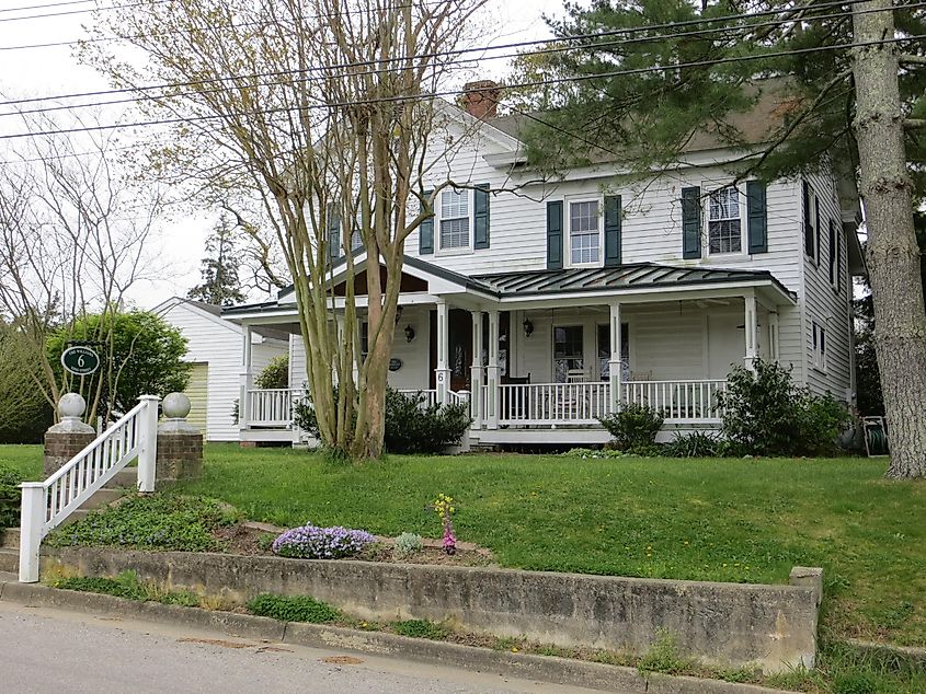 The historical Williams House, Onancock, Virginia.