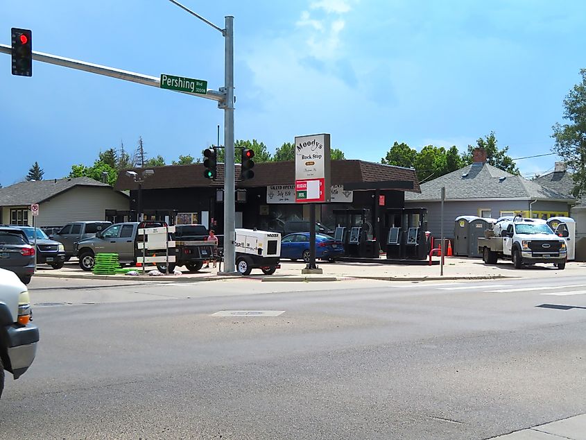 A business near Moore Haven Heights, Cheyenne, Wyoming.
