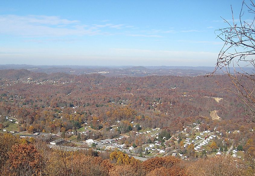 Overlooking Bluefield, West Virginia.