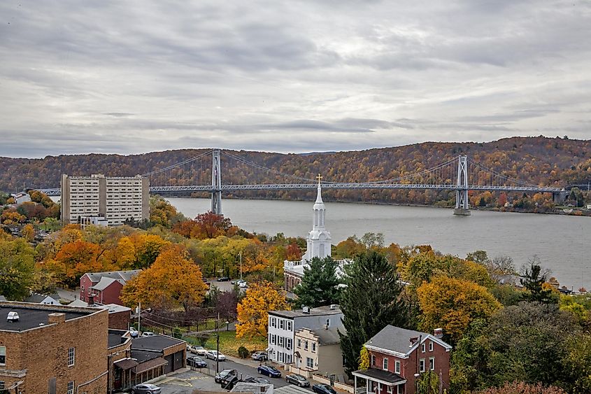 Aerial view of Poughkeepsie, New York