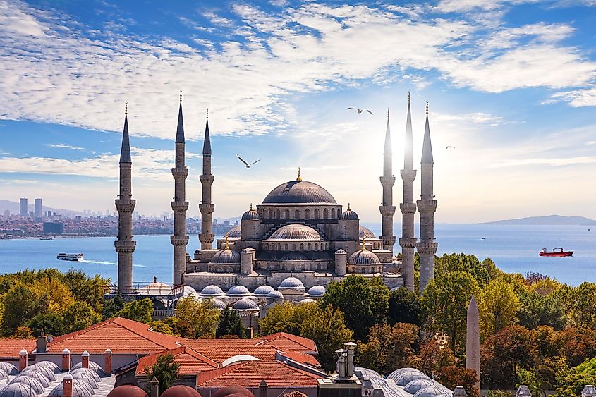 The Blue Mosque of Istanbul or Sultan Ahmet Mosque, Turkey