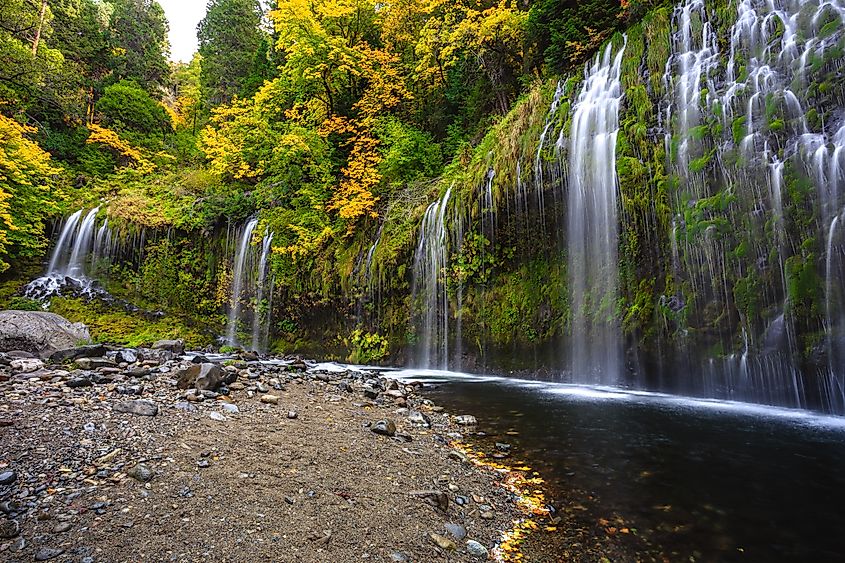 Mossbrae Falls in Dunsmuir, California.