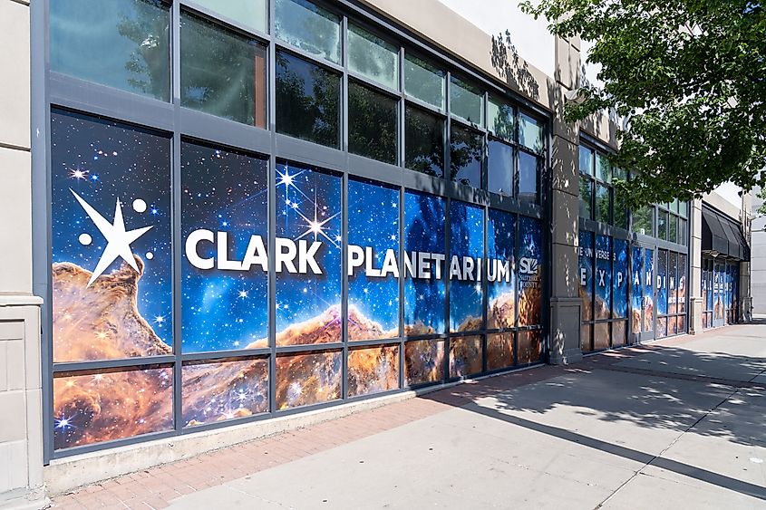 Clark Planetarium in Salt Lake City, Utah, USA