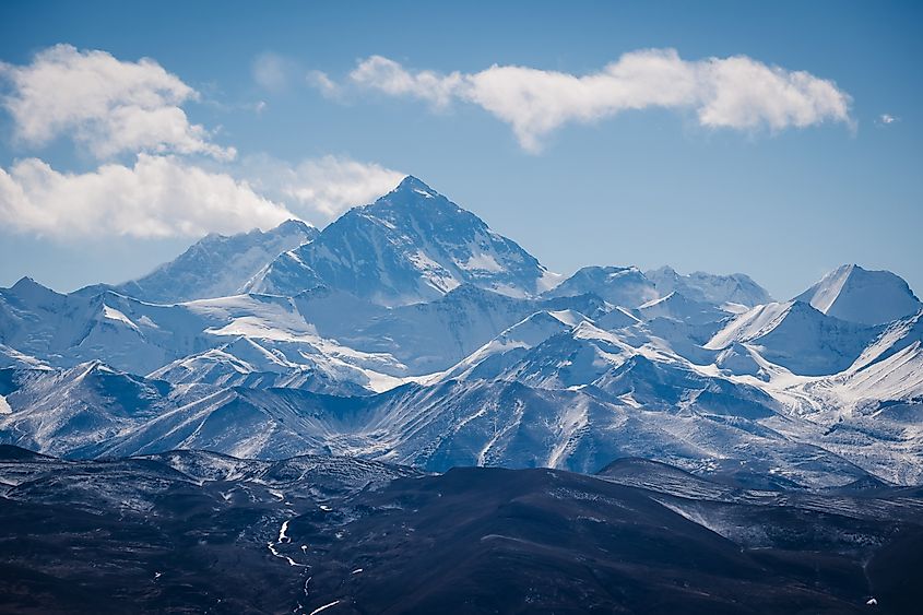 Mount Everest landscape in tibet, China.