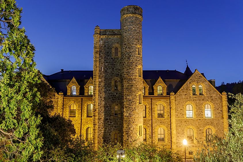 Montgomery Hall of San Francisco Theological Seminery. San Anselmo, Marin County, California, USA. 