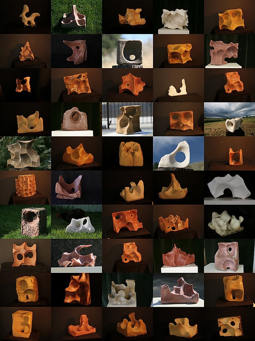 Additional sculpture entries for the auction. Photo credit: Whit Deschner.