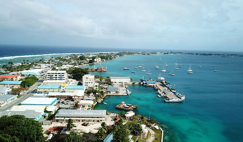 Majuro atoll and city in Marshall islands