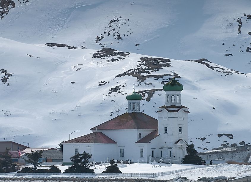 An orthodox church in the Aleutian Islands