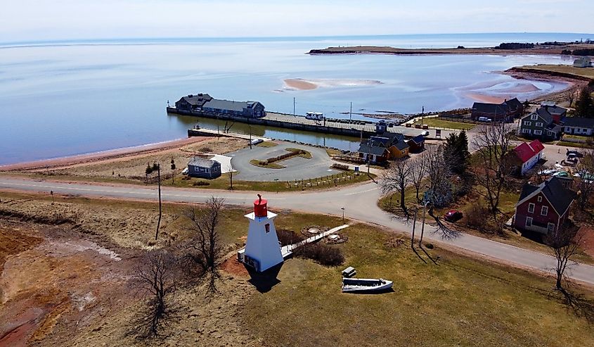 Lighthouse at Victoria by the Sea, Prince Edward Island.