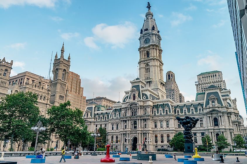 City Hall building in Philadelphia.