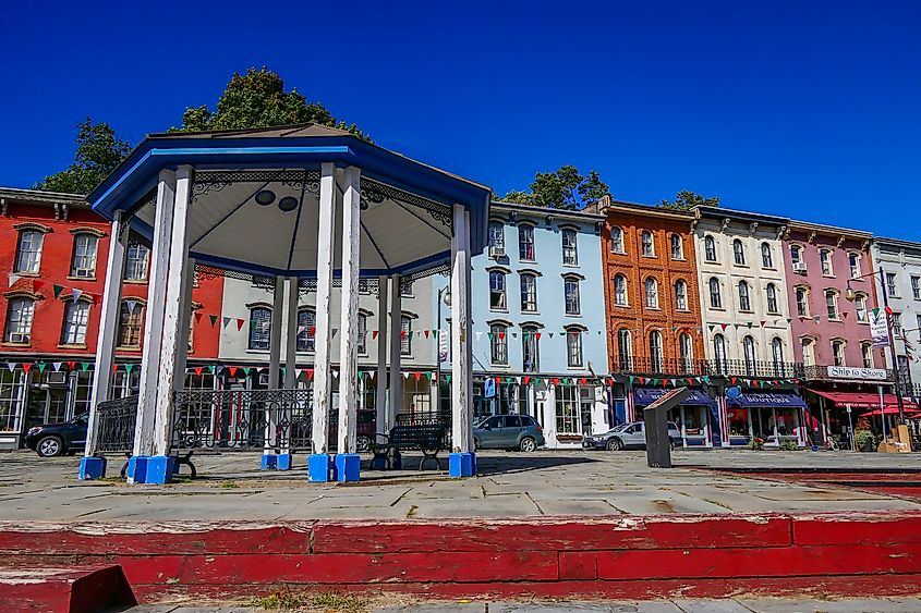 The historic center of Kingston, New York.