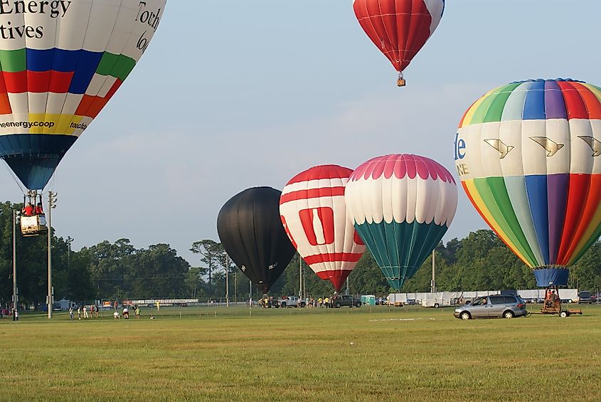 Balloon festival at Foley. Image credit: Sharon Meier via Flickr.com