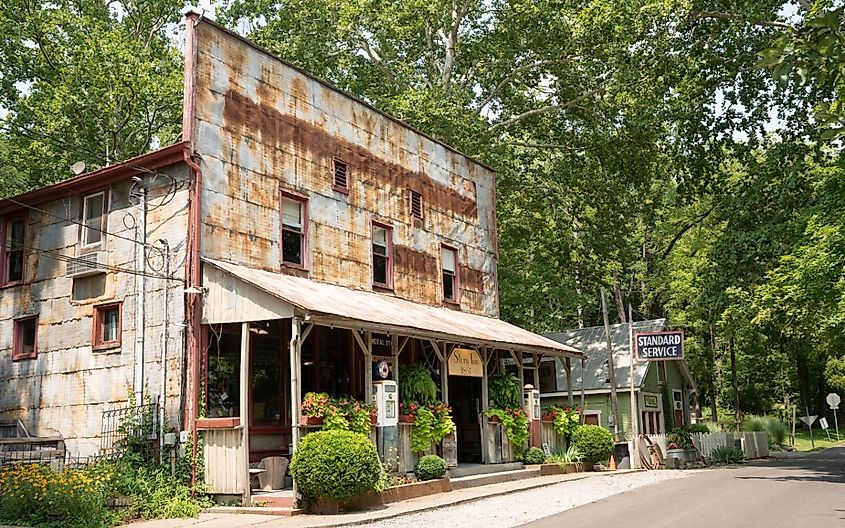 Historic downtown Story, Indiana.
