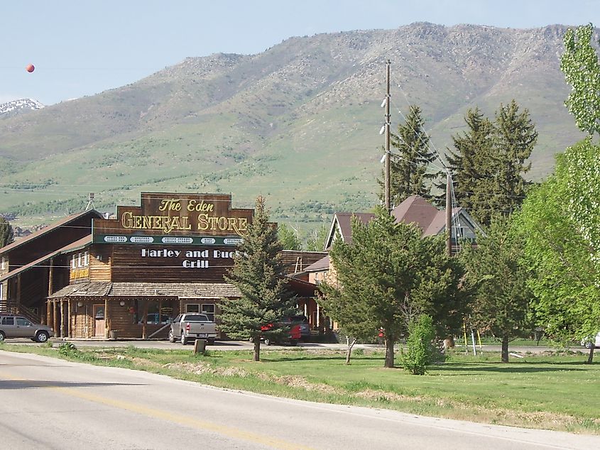 The charming town of Eden, Utah