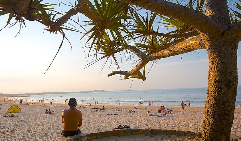 The beach at Noosa Heads, Queensland.