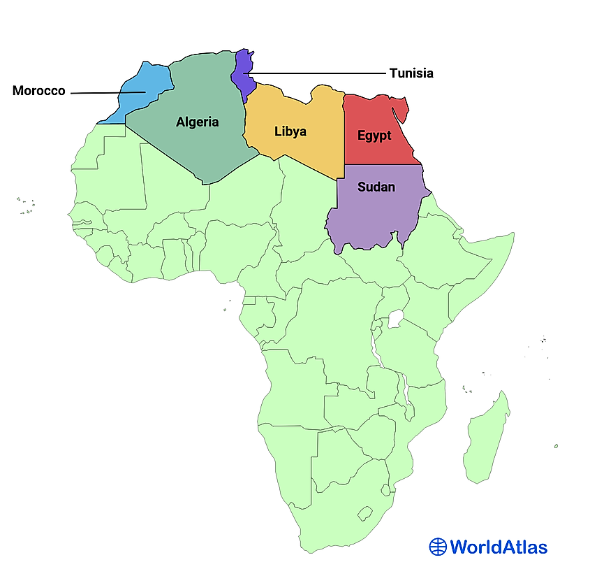 Northern african countries
