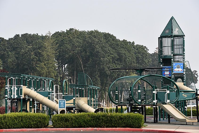 Playground at Evergreen Aviation Museum in McMinnville, Oregon