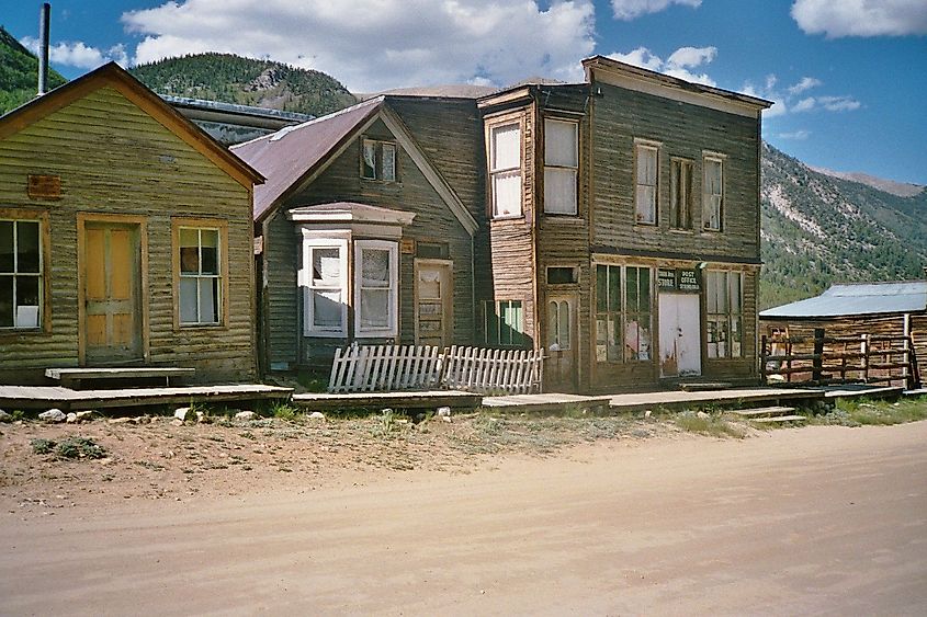 More details Scene in the ghost town of St. Elmo in Chaffee County, Colorado, United States.