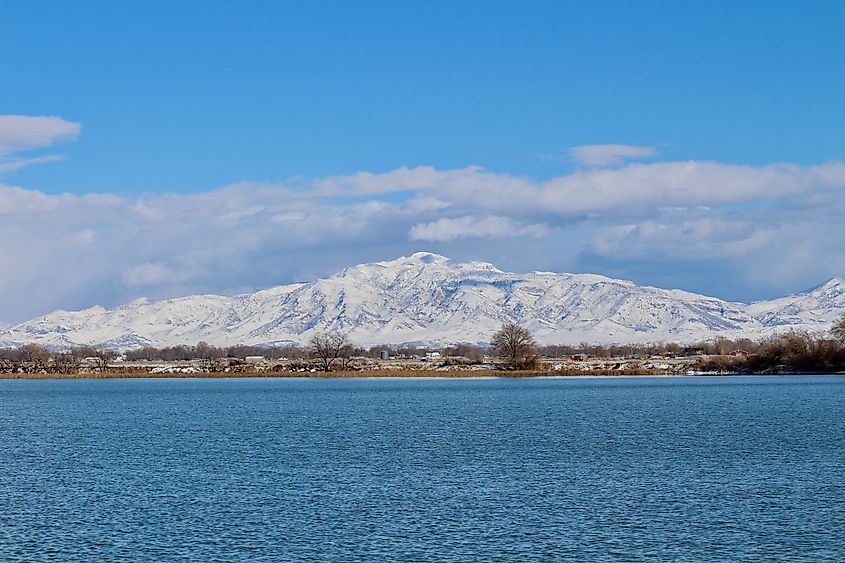 Gunnison Bend Reservoir near Delta, Utah.