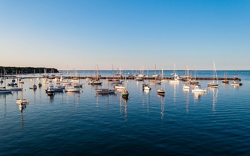 The main port of entry to Martha's Vineyard - Vineyard Haven